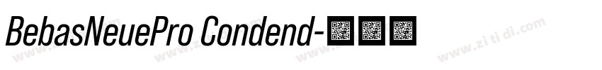 BebasNeuePro Condend字体转换